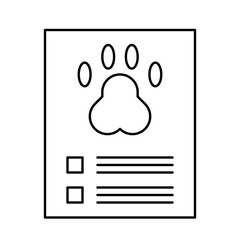 Cat Checkup outline icon