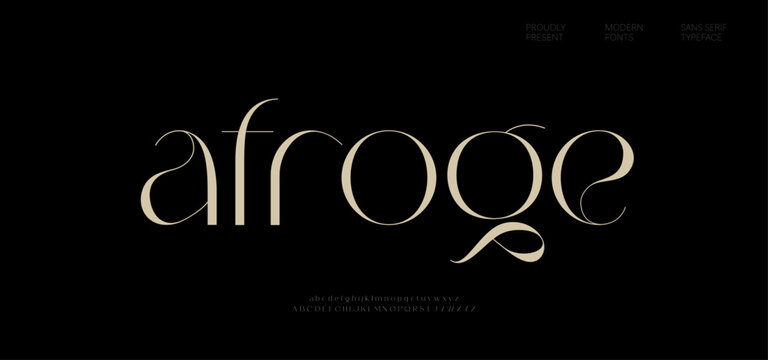 Elegant modern beauty logo alphabet font. Typography beautiful fashion luxury classic letters serif italic fonts decorative wedding vintage blossom logos. vector illustration