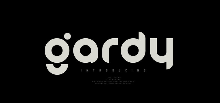 modern minimal abstract alphabet fonts. Typography creative minimalist decorative sport, game, technology, fashion, digital, creative logo font. vector illustration