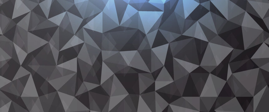 Dark Silver, Gray vector polygon abstract template. Colorful illustration in abstract style with gradient. The elegant pattern can be used as part of a brand book.