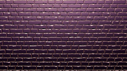 Abstract metallic purple brick wall texture background