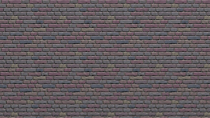 Colorful stylized brick wall seamless texture
