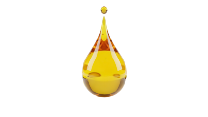 Argan oil liquid texture minimalist background 3d rendering, yellow serum drops on white, natural cosmetic concept.