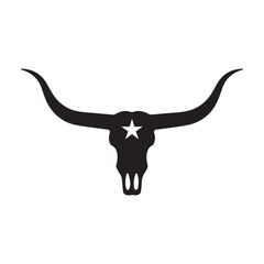 Strong Cowboy Branding Using Minimalist Cattle Icon