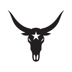 Aggressive Cowboy Identity With Strong Cattle Symbol
