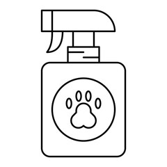 Pet spray outline Icon