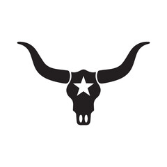 Circular Longhorn Badge Logo With Western Identity