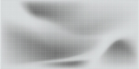 Abstract halftone wave dots background. Futuristic twisted grunge pattern, dots, circles. Vector modern optical pop art texture for poster, business card, cov.eps 10