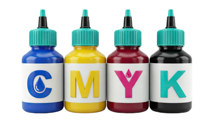CMYK Ink Bottles
