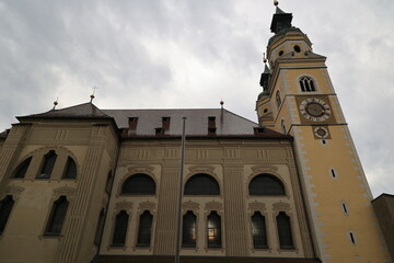 Obraz premium Side view of the cathedral in Brixen, South Tyrol, Italy