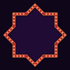Eight Point Star Marquee Frame