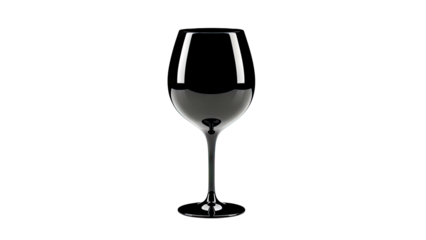 Modern Black Wine Glass