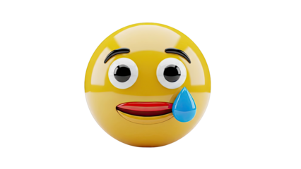 Smiling Emoji with Tongue Out and Tear Drop
