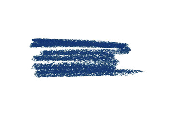 blue pencil strokes isolated on transparent background
