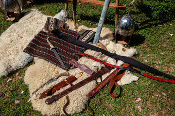 Lombards historical medieval reenactments armor weapons helmets after ancient Rome