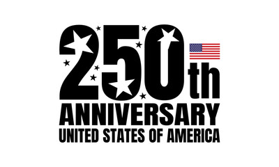 250th anniversary USA Background Logo