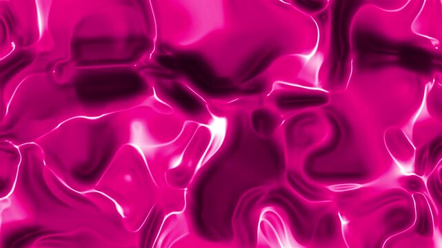 Fluid chrome metal waves with vibrant chromatic colors, smooth liquid motion, radiant light effects, psychedelic holographic visuals, seamless loop animation, dark futuristic digital background 4k