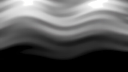 A grayscale abstract image with wavy lines and a gradient of light to dark
