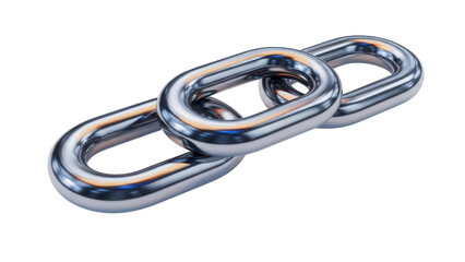 Naklejka premium 3D chrome icon Chain