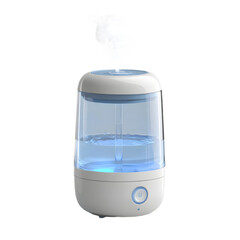  Humidifier With Mist Plume Without Shadow Isolated On transparent background
