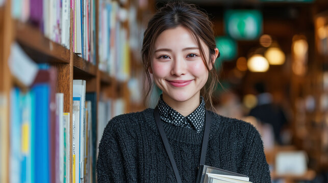 読書と学びを支える女性図書館スタッフの仕事　知的な学びを提供する女性司書