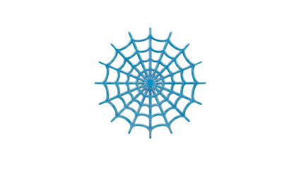 Blue Spider Web Graphic