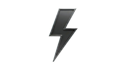 Black Lightning Bolt Symbol