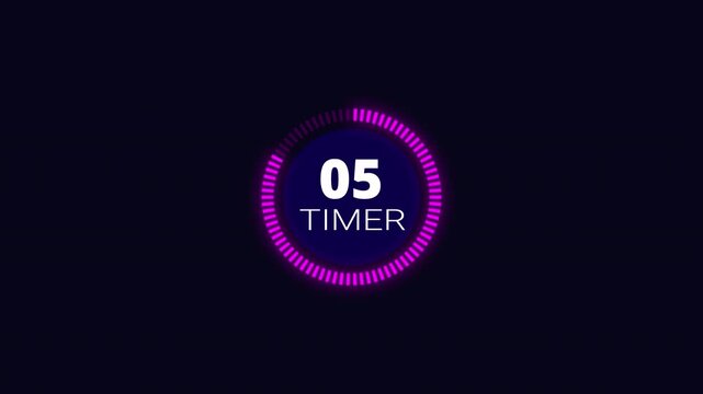 30 second countdown timer animation from 0 seconds to 30 seconds on a transparent background, thirty seconds countdown timer with alpha channel in 4k