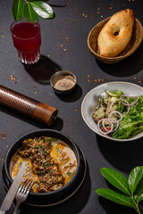 Georgian Chicken With Walnut Sauce Restaurant Meal