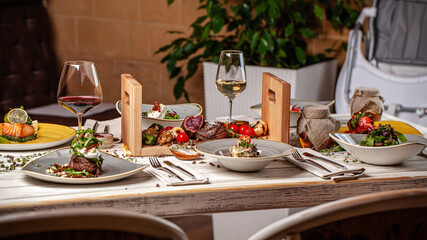 Modern Ukrainian Restaurant Fine Dining Table
