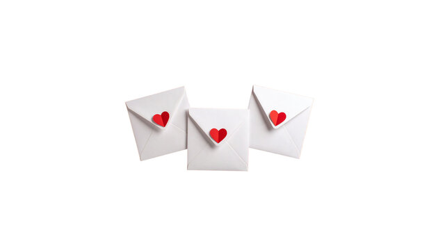 Red heart-shaped paper and blank message cards are hung on a clothesline with wooden clips, creating a romantic Valentine's Day decoration