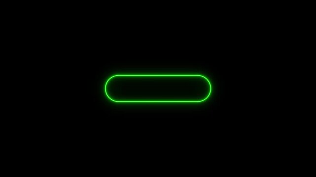 Glowing Green Toggle Switch Button on Black Background neon button on off switch electric button