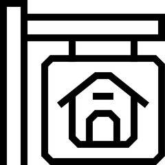 Real Estate Signboard Icon