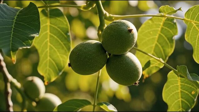 green figs on tree