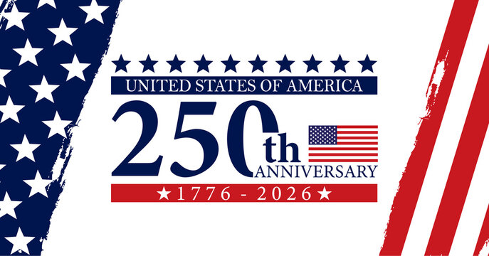 250th anniversary USA Background Logo