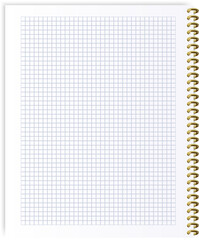 Checkered Notebook Sheet