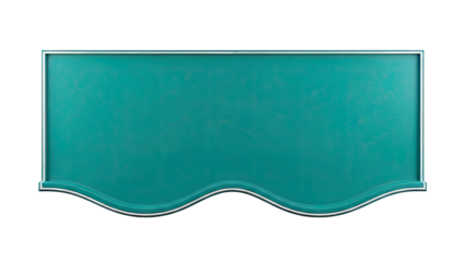 Teal Bulletin Board with Ornate Frame