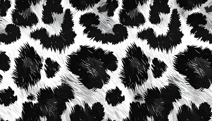 Monochrome spotted pattern, abstract animal print, fabric design