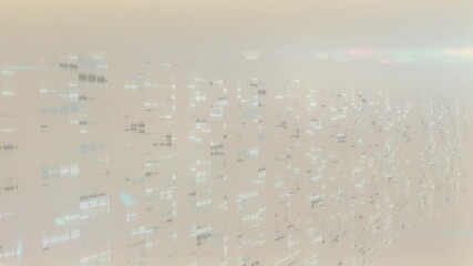 Animation of moving columns on grey background - Powered by Adobe