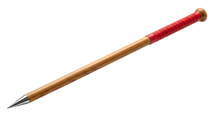Red and Brown Knitting Needle