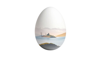Easter egg isolated on solid white background2