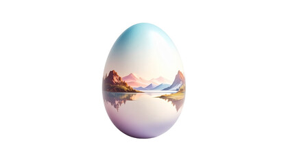 Easter egg isolated on solid white background4