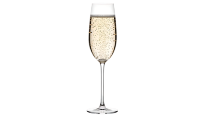 Champagne Flute with Bubbly Drink