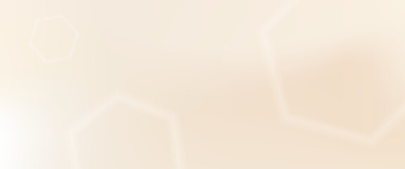 Peach beige creamy gradient hexagon background. Neutral pearl beige abstract gradation backdrop. Vector nude pink pale colors textured bg. Simple fuzzy fashion design. Cover soft fashion background.