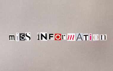 Miss information is written in a jumbled up way