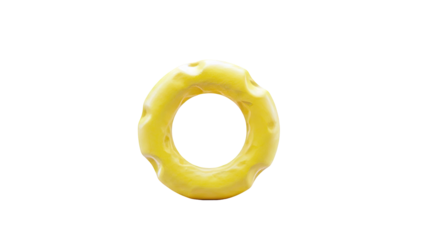 Yellow ring shape with dents