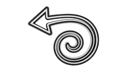 Swirling Arrow Symbol