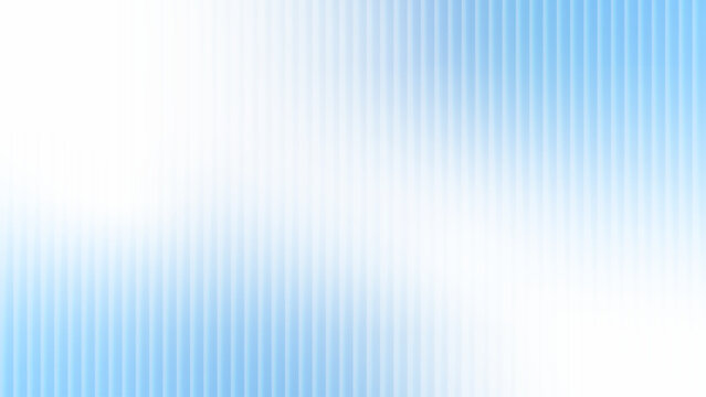 Glass gradient texture. Blue and white background, blur effect with vertical shifting stripes. Blurred glass, blue light