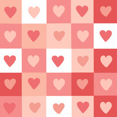seamless background with hearts