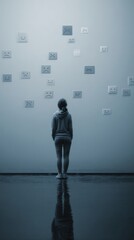 Fototapeta premium Emotional Intelligence Concept Of Self Awareness And Emotional Perception